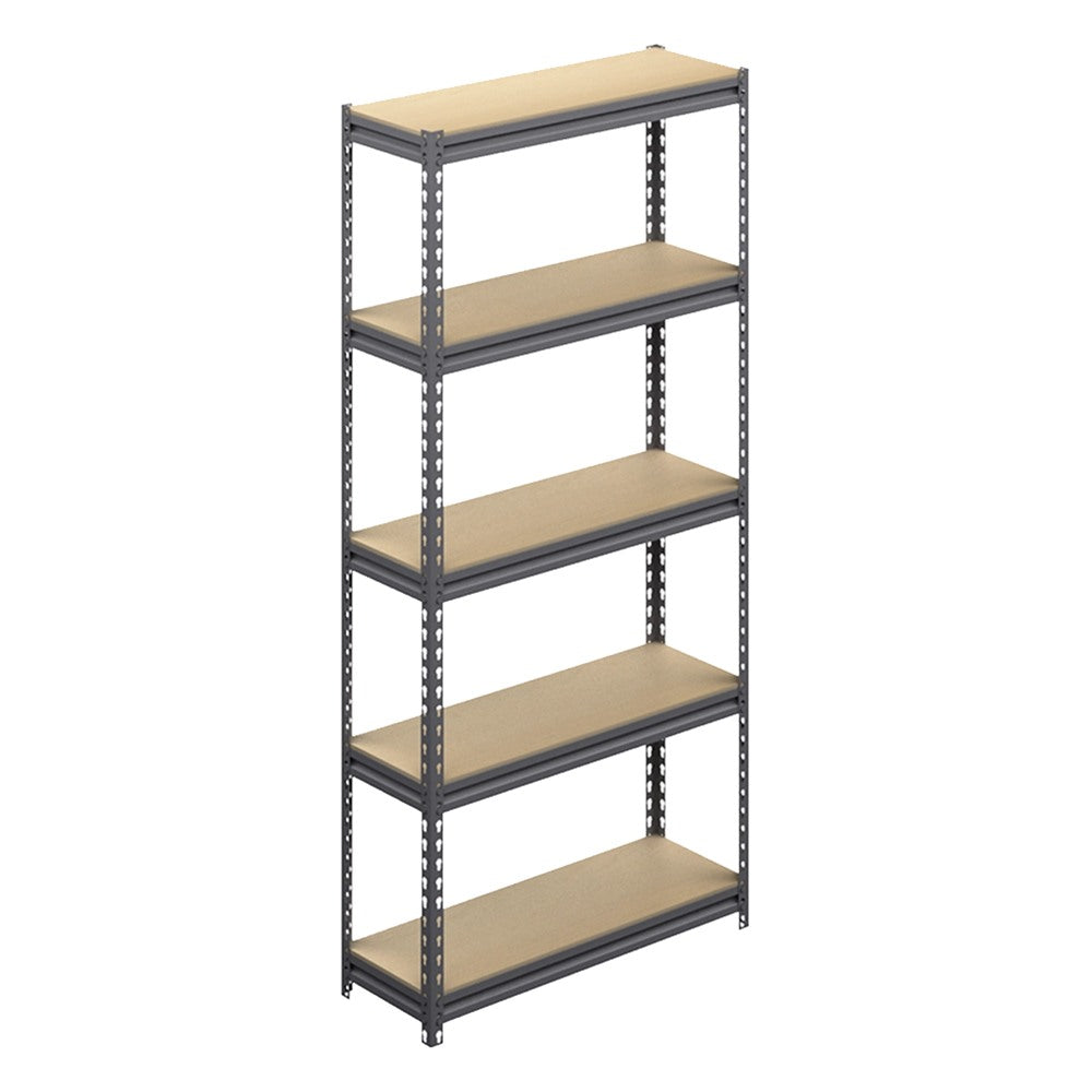 Estante Metálico para Bodega - GEBESA ARCHIVO Y ALMACENAJE - Frente 86 cm - Cubiertas de MDF Natural