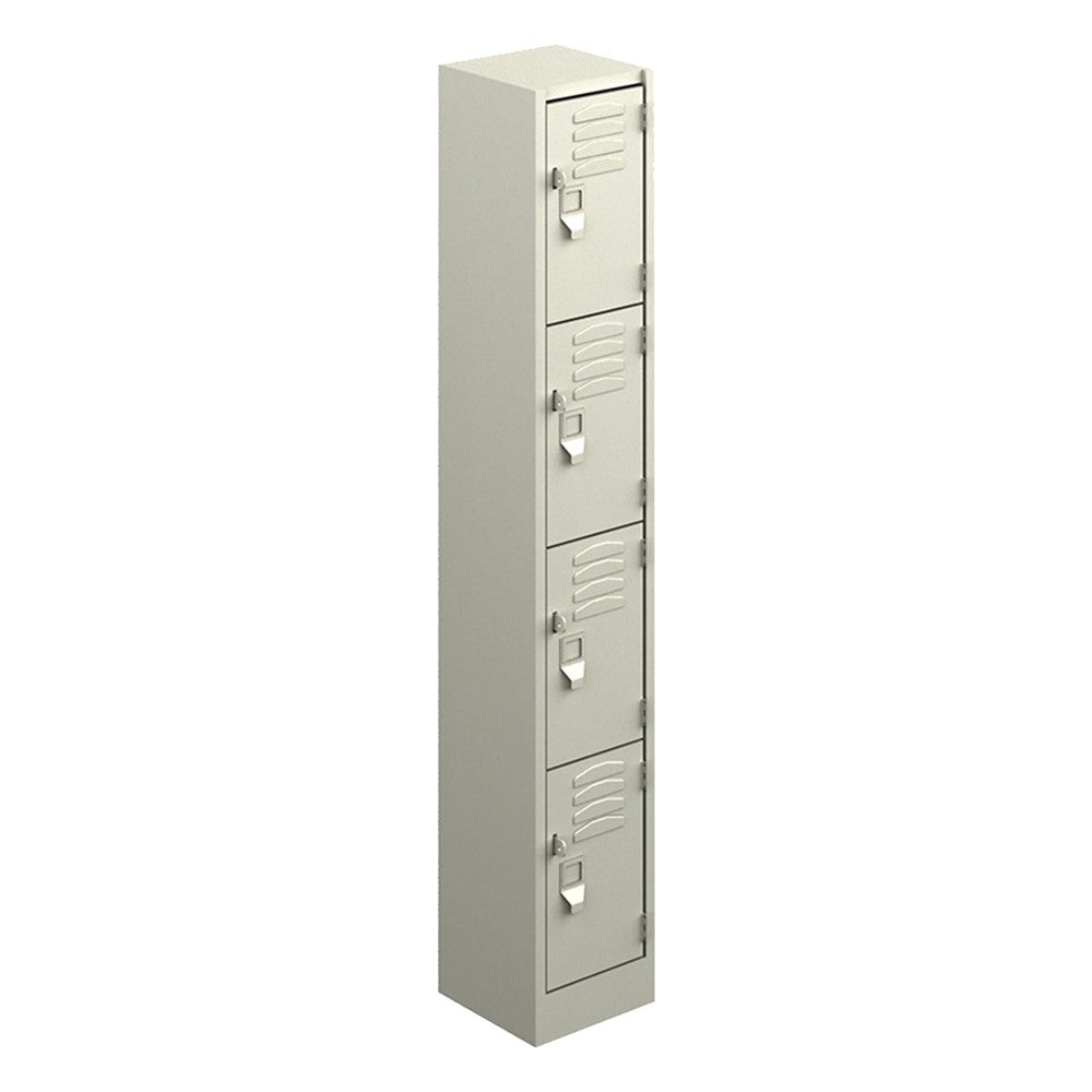 Locker Metálico para Escuela - GEBESA ARCHIVO Y ALMACENAJE - Frente 30 cm - 4 Puertas Práctico