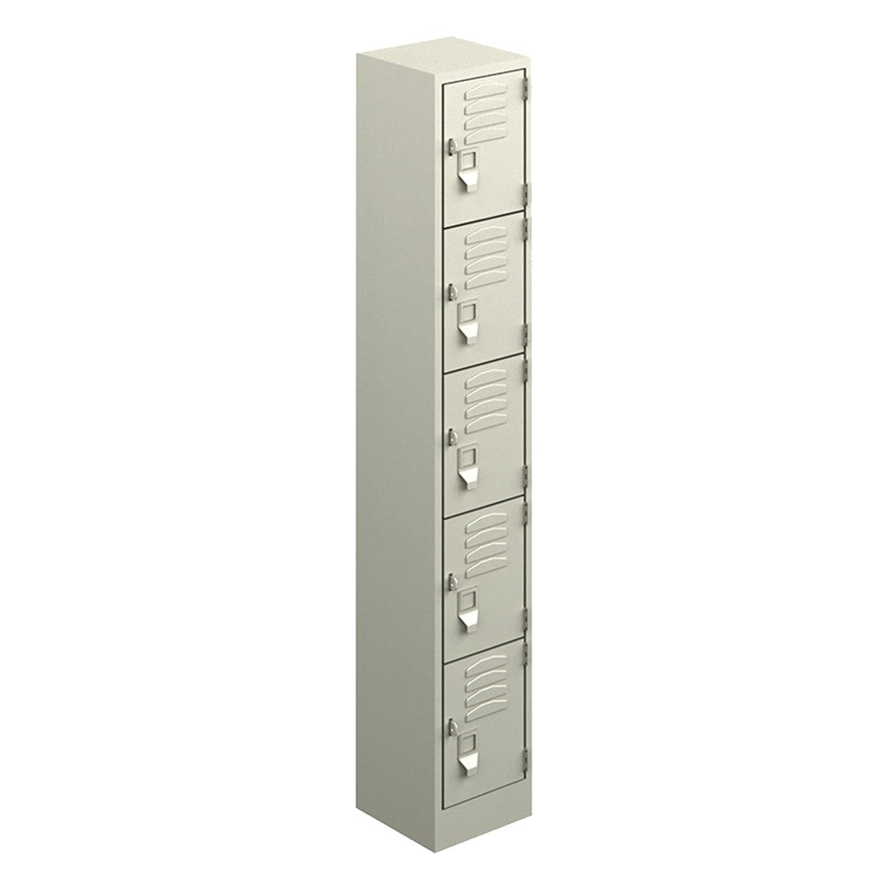 Locker Metálico para Almacén - GEBESA ARCHIVO Y ALMACENAJE - Frente 30 cm - 5 Puertas Práctico