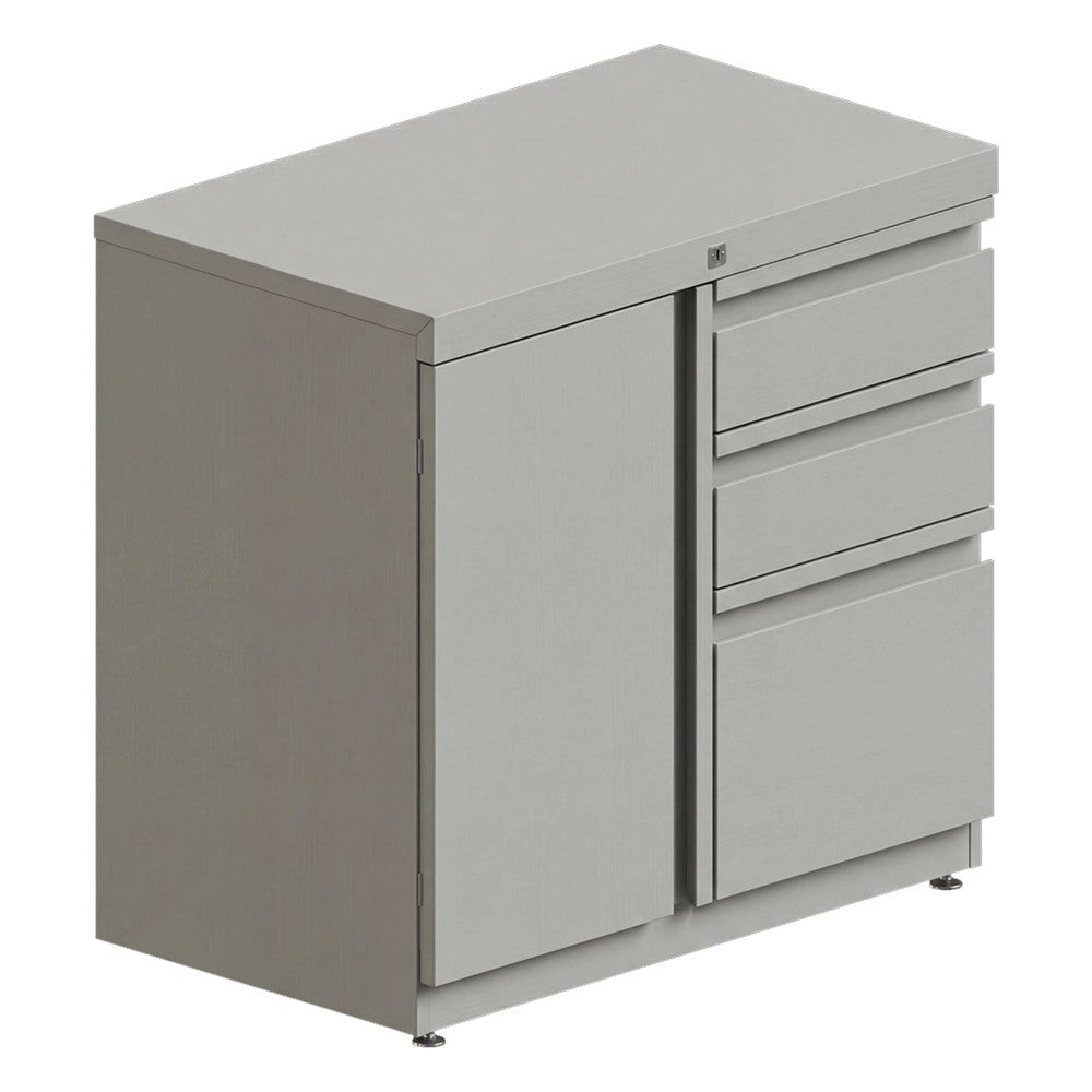 Archivero Combo Metálico para Despacho - GEBESA ARKA - 3 Gavetas y 1 Puerta