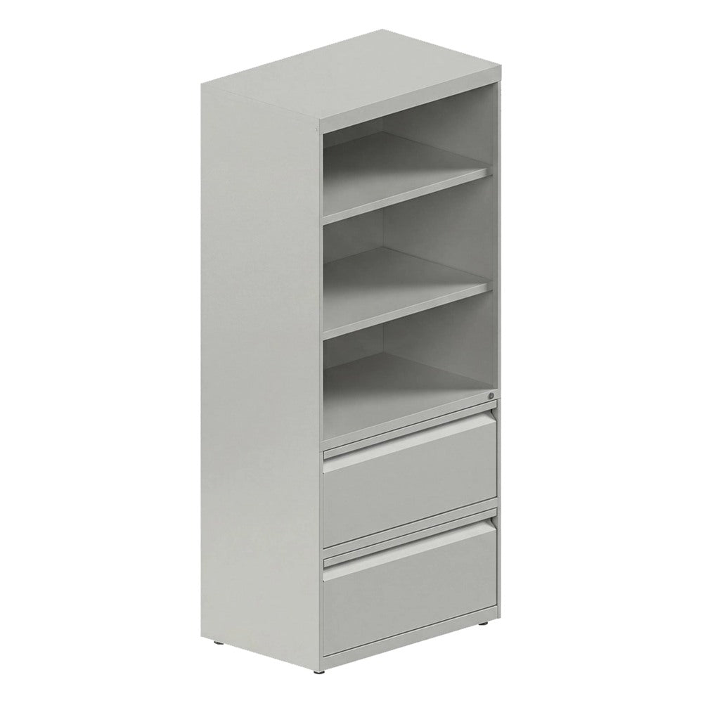 Librero con Cajones para Oficina - GEBESA ARKA - 2 Entrepaños y 2 Cajones - Frente 75 cm