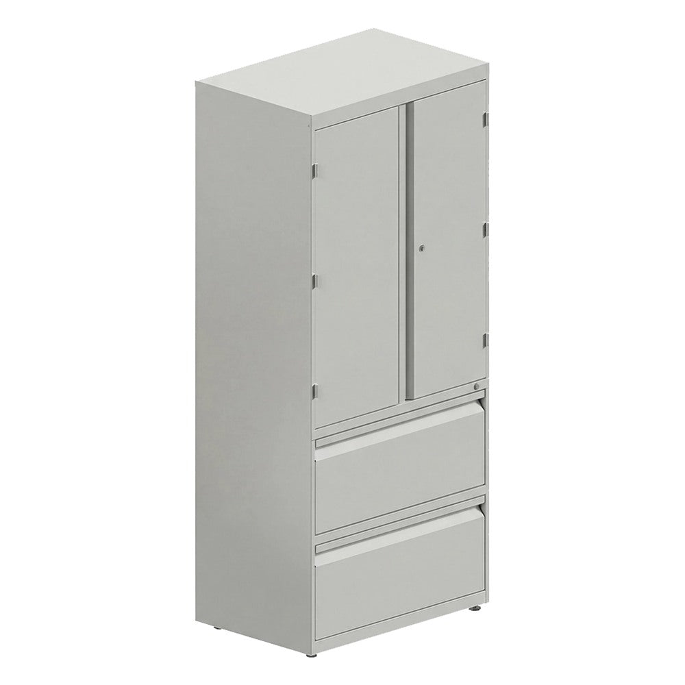 Gabinete con Cajones para Área Administrativa - GEBESA ARKA - 2 Puertas y 2 Cajones - Frente 90 cm