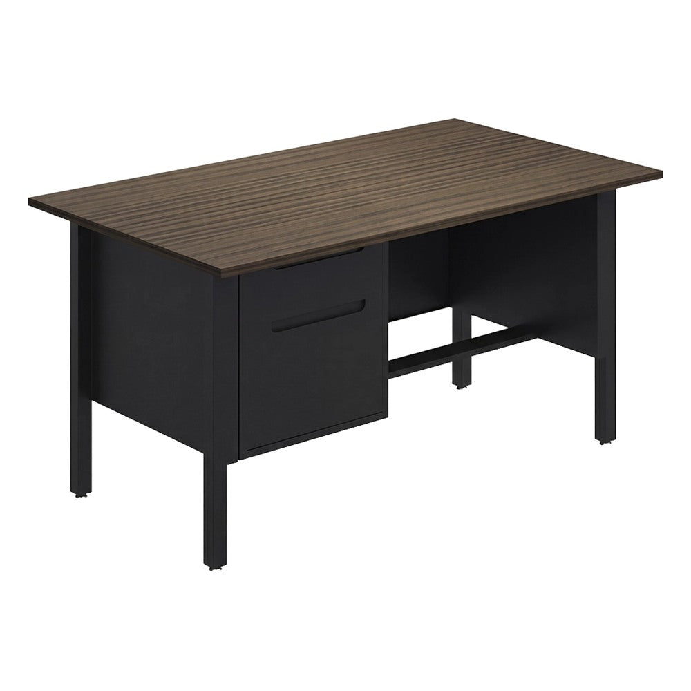 Escritorio 2 Gavetas para Oficina Ejecutiva - GEBESA NOVA - Frente 180 cm - Mano Derecha