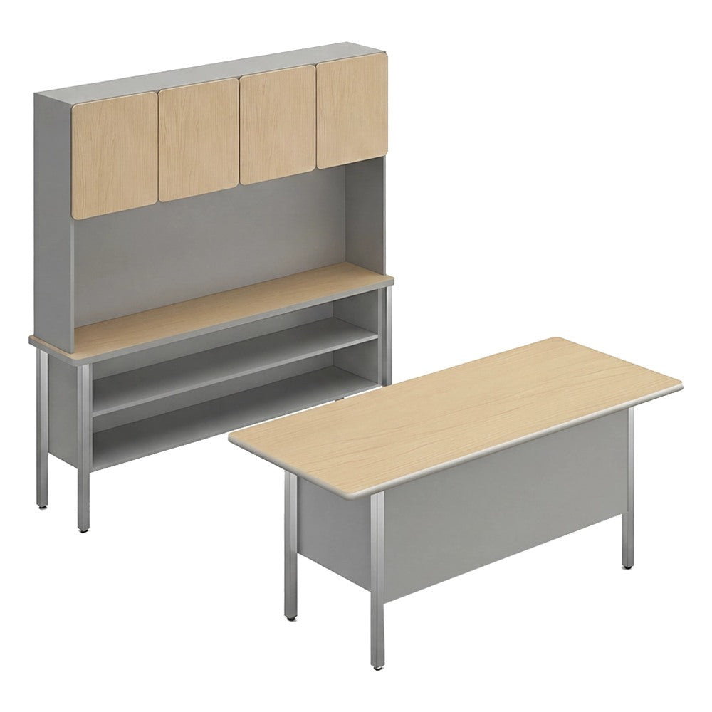Conjunto Ejecutivo para Espacio Privado - GEBESA CONCORD - Frente 180 cm - Sin Puertas de Vidrio