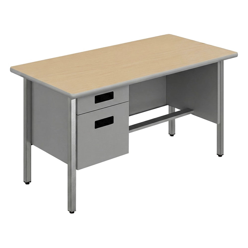 Escritorio 2 Gavetas para Oficina - GEBESA CONCORD - Frente 120 cm - Mano Izquierda