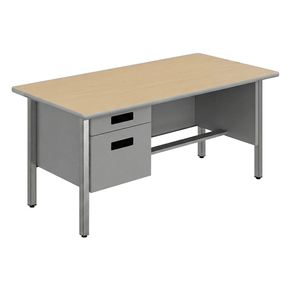 Escritorio 2 Gavetas para Oficina Ejecutiva - GEBESA CONCORD - Frente 180 cm - Mano Izquierda