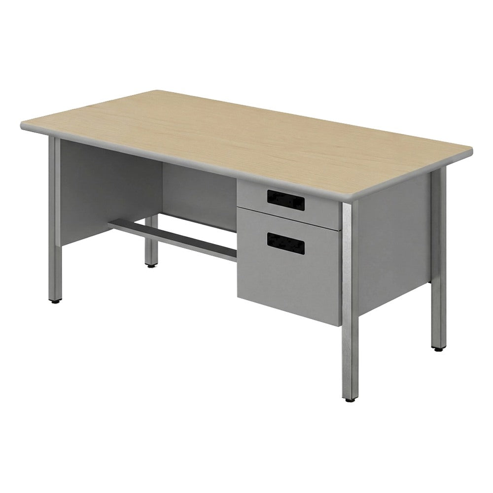 Escritorio 2 Gavetas para Oficina Ejecutiva - GEBESA CONCORD - Frente 180 cm - Mano Derecha