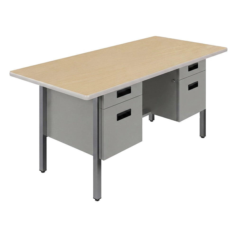 Escritorio 4 Gavetas con Jaladera para Oficina Ejecutiva - GEBESA CONCORD - Frente 180 cm