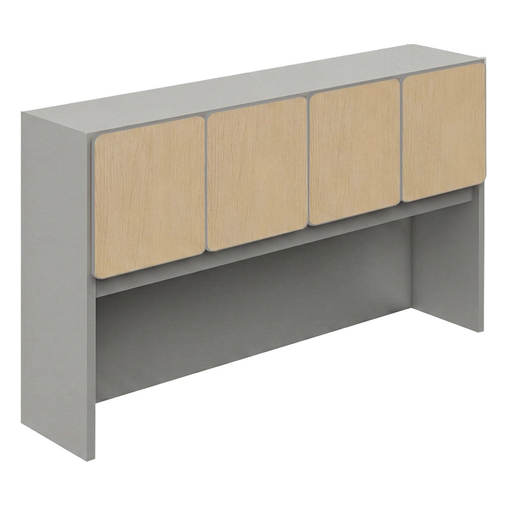Librero sobre Credenza para Despacho - GEBESA CONCORD - Frente 178 cm - Estructura de Aglomerado