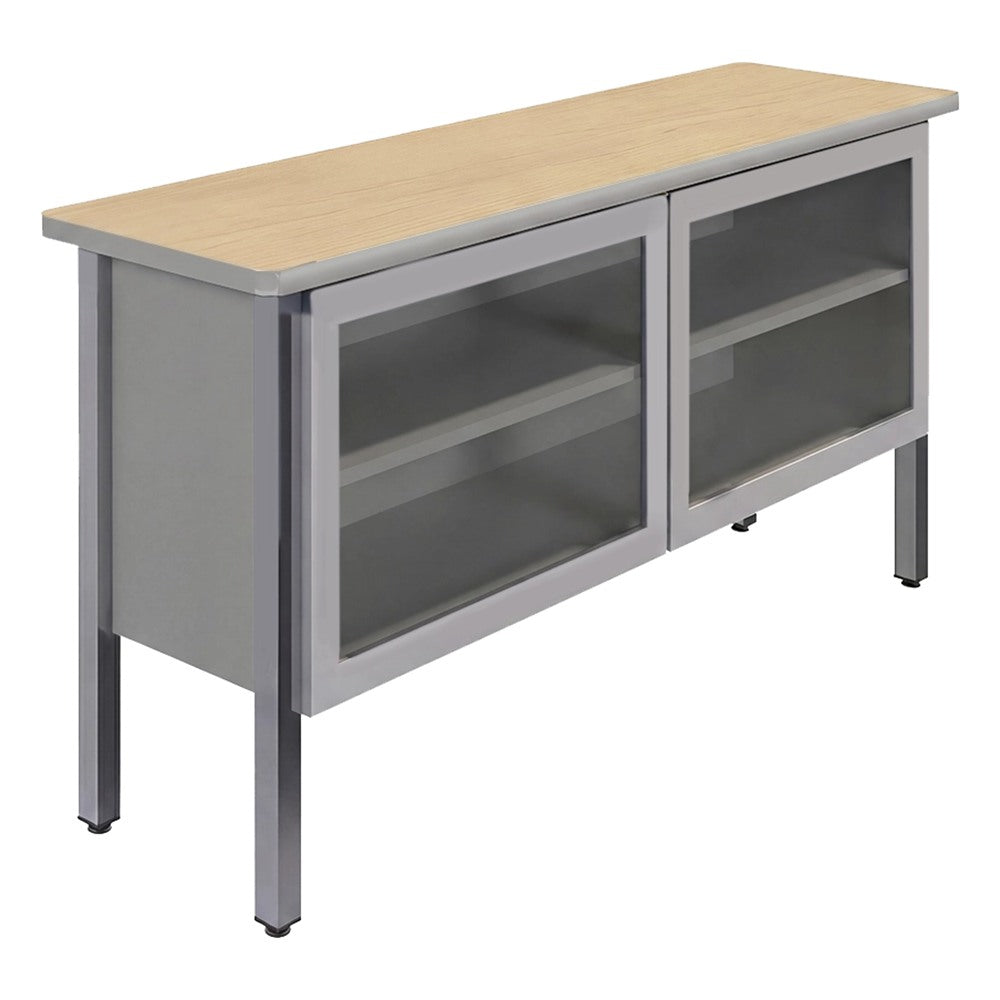 Credenza para Oficina - GEBESA CONCORD - Frente 150 cm - Con Puertas de Vidrio