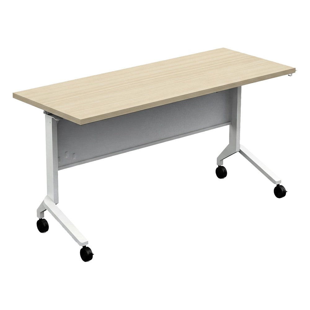 Mesa Móvil Plegable para Sala Multiusos - GEBESA IKA - Frente 180 cm - Fondo 50 cm - Estructura de Acero