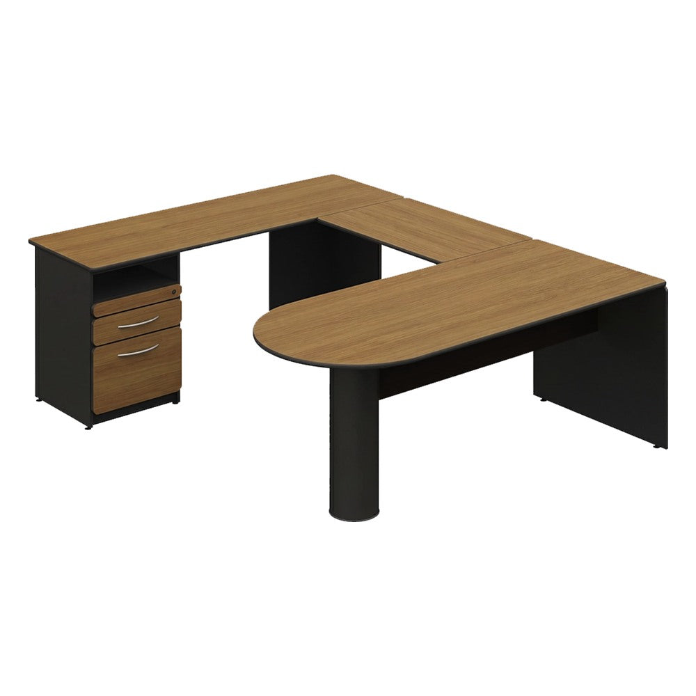 Conjunto Semi Ejecutivo para Oficina Gerencial - GEBESA BASIC - Frente 180 cm