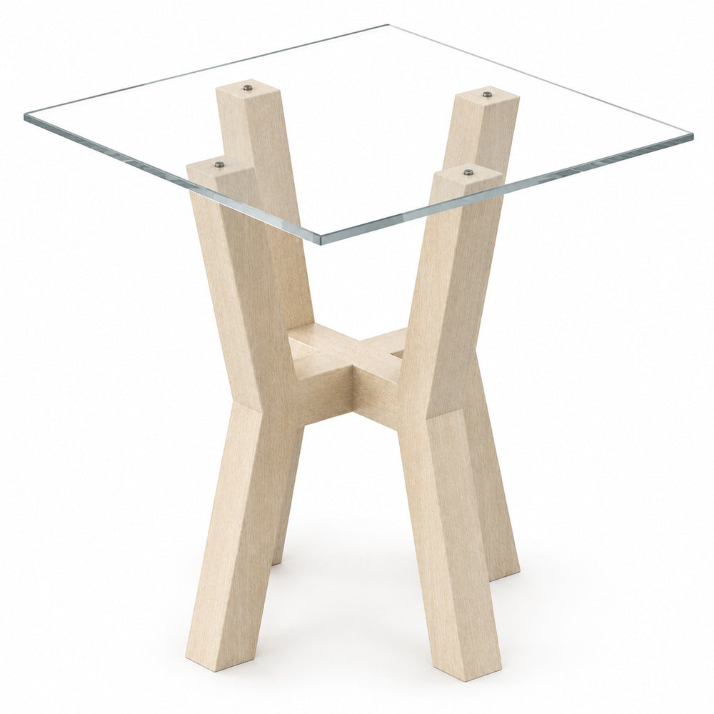 Mesa Esquinera para Sala de Espera Ejecutiva - GEBESA QUADRA - Natural - 60 x 60 cm