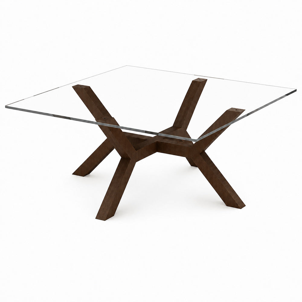 Mesa de Centro para Área Lounge Ejecutiva - GEBESA QUADRA - Wengue - 120 x 120 cm