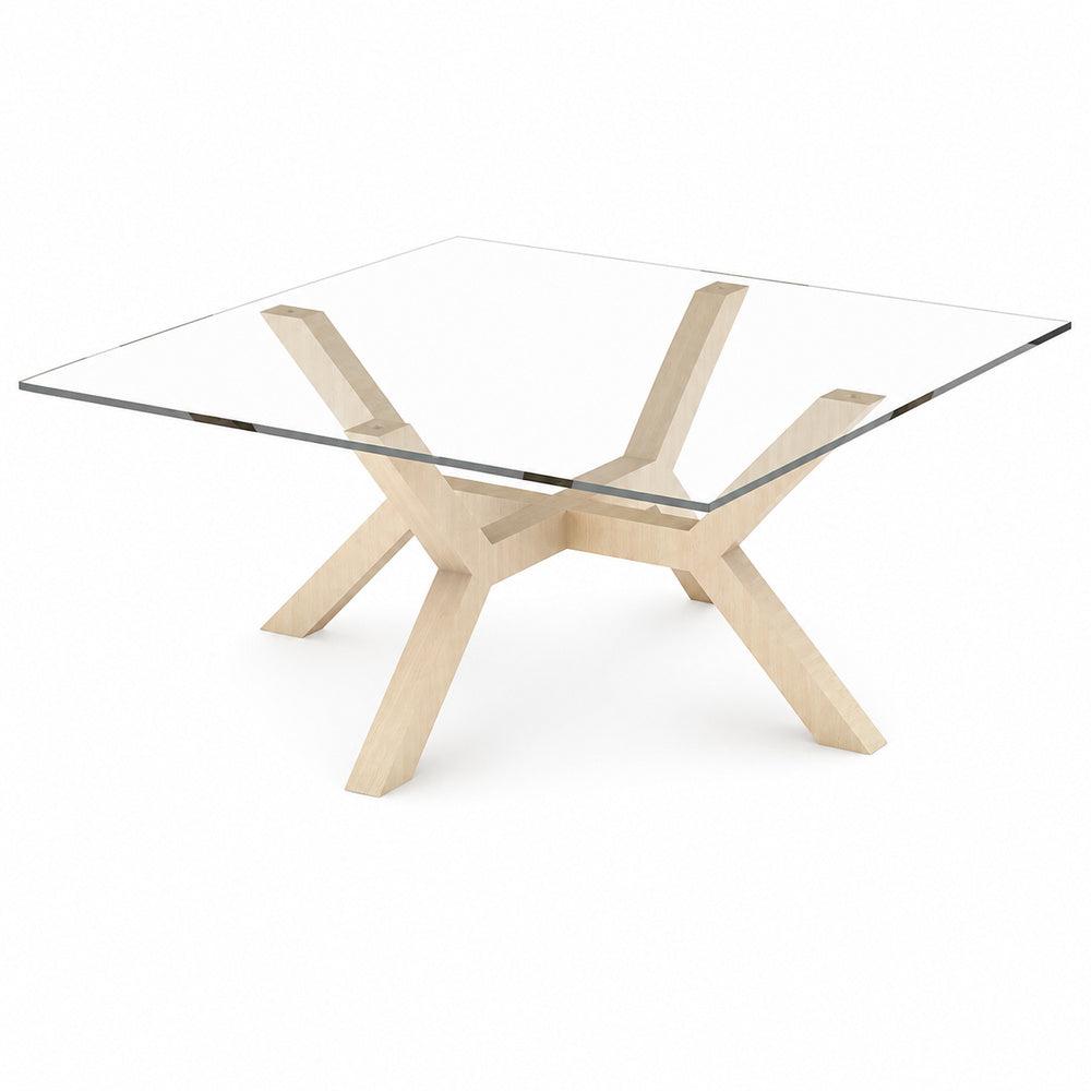 Mesa de Centro para Área Lounge Ejecutiva - GEBESA QUADRA - Natural - 120 x 120 cm