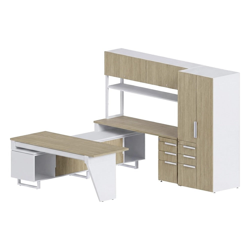 Conjunto Presidente para Dirección - GEBESA G-CONNECT - Pata Delta - Frente 255 cm - Izquierda
