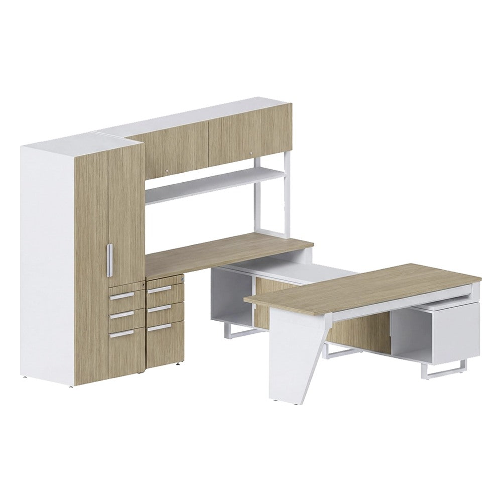 Conjunto Presidente para Dirección - GEBESA G-CONNECT - Pata Delta - Frente 255 cm - Derecha
