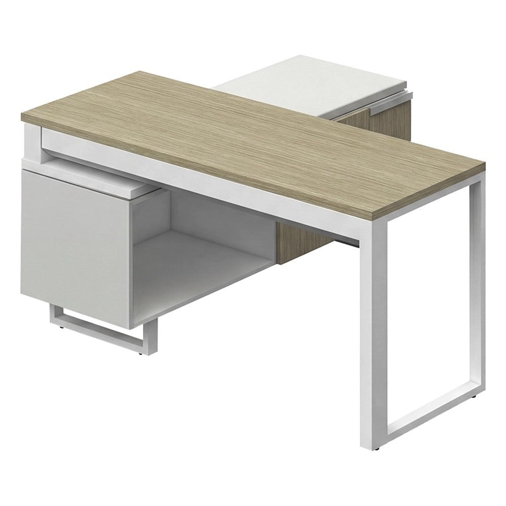 Conjunto Operativo para Área de Trabajo - GEBESA G-CONNECT - Pata “O” - Frente 150 cm - Izquierda
