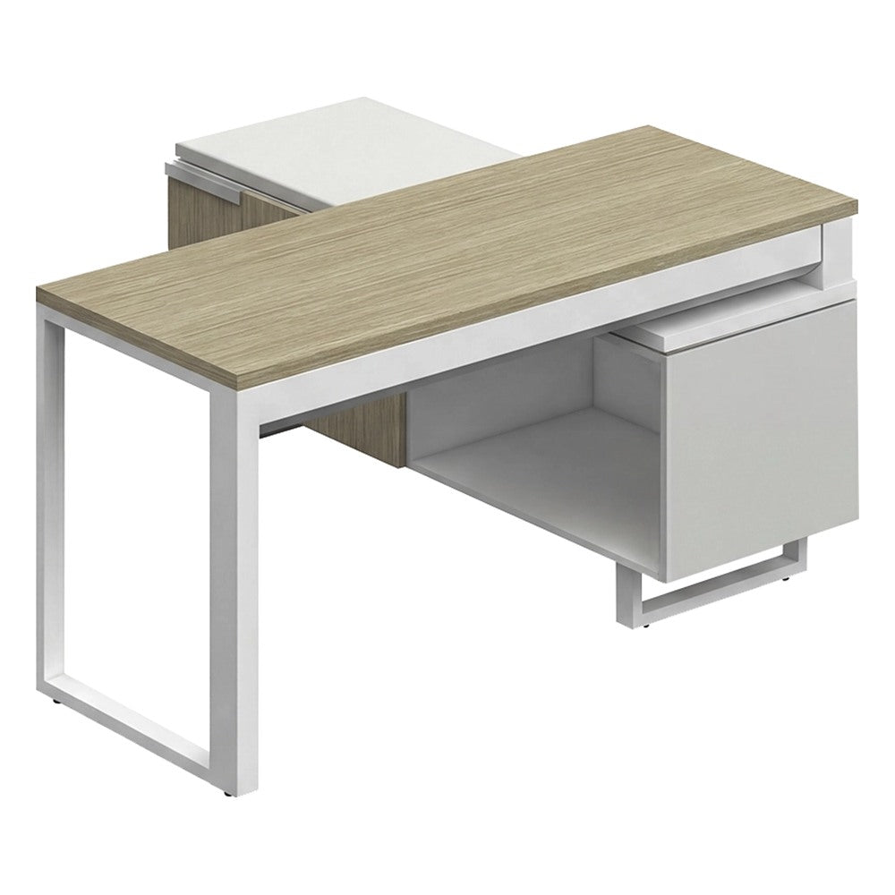 Conjunto Operativo para Área de Trabajo - GEBESA G-CONNECT - Pata “O” - Frente 150 cm - Derecha
