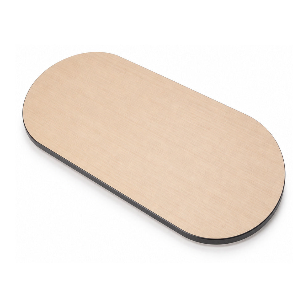 Cubierta Ovalada para Mesa de Juntas - GEBESA MESAS CONFIGURABLES - Frente 180 cm - Fondo 120 cm - Baja Presión - Cubierta y Base de Aglomerado