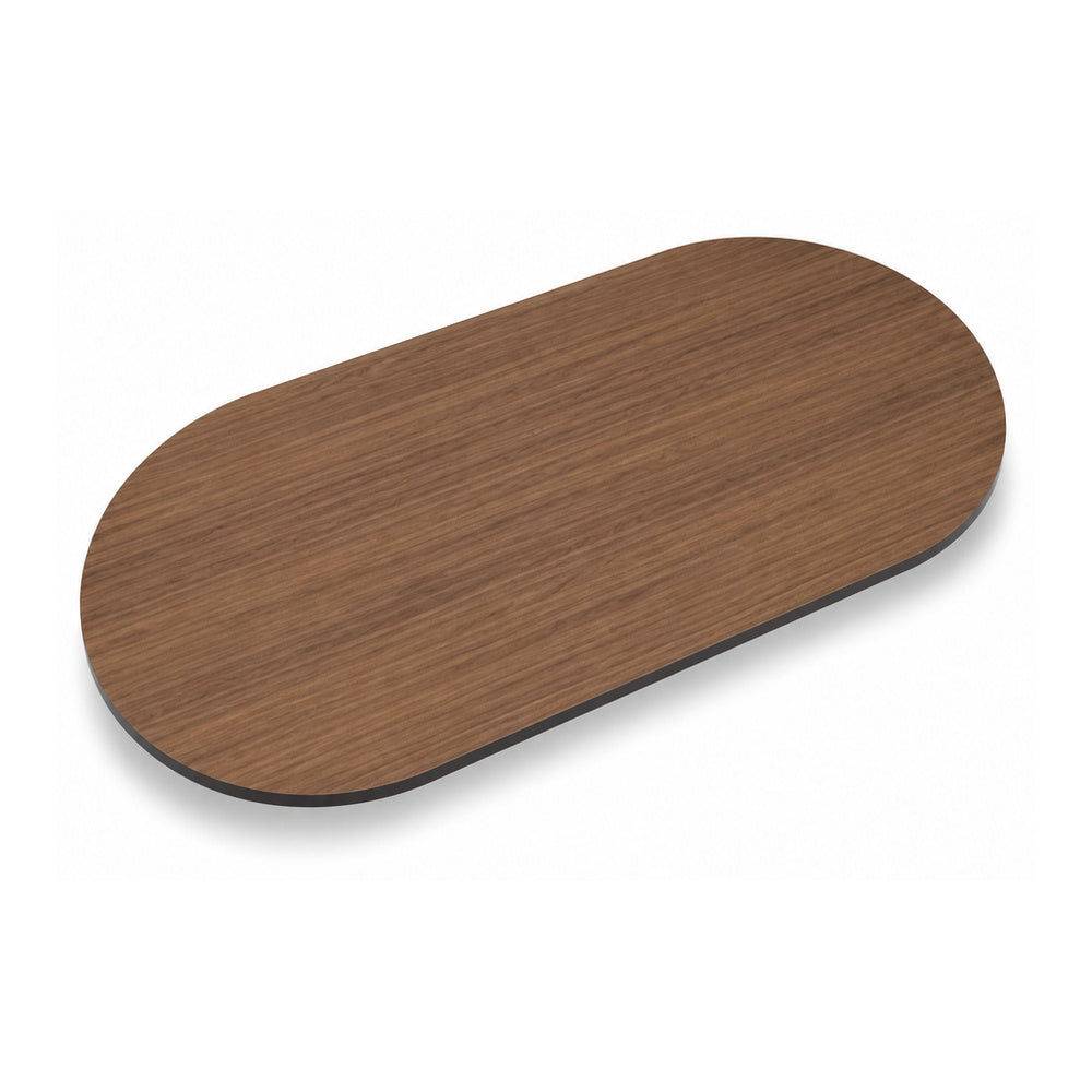 Cubierta Ovalada para Mesa de Juntas - GEBESA MESAS CONFIGURABLES - Frente 180 cm - Fondo 120 cm - Chapa de Madera - Cubierta y Base de Aglomerado