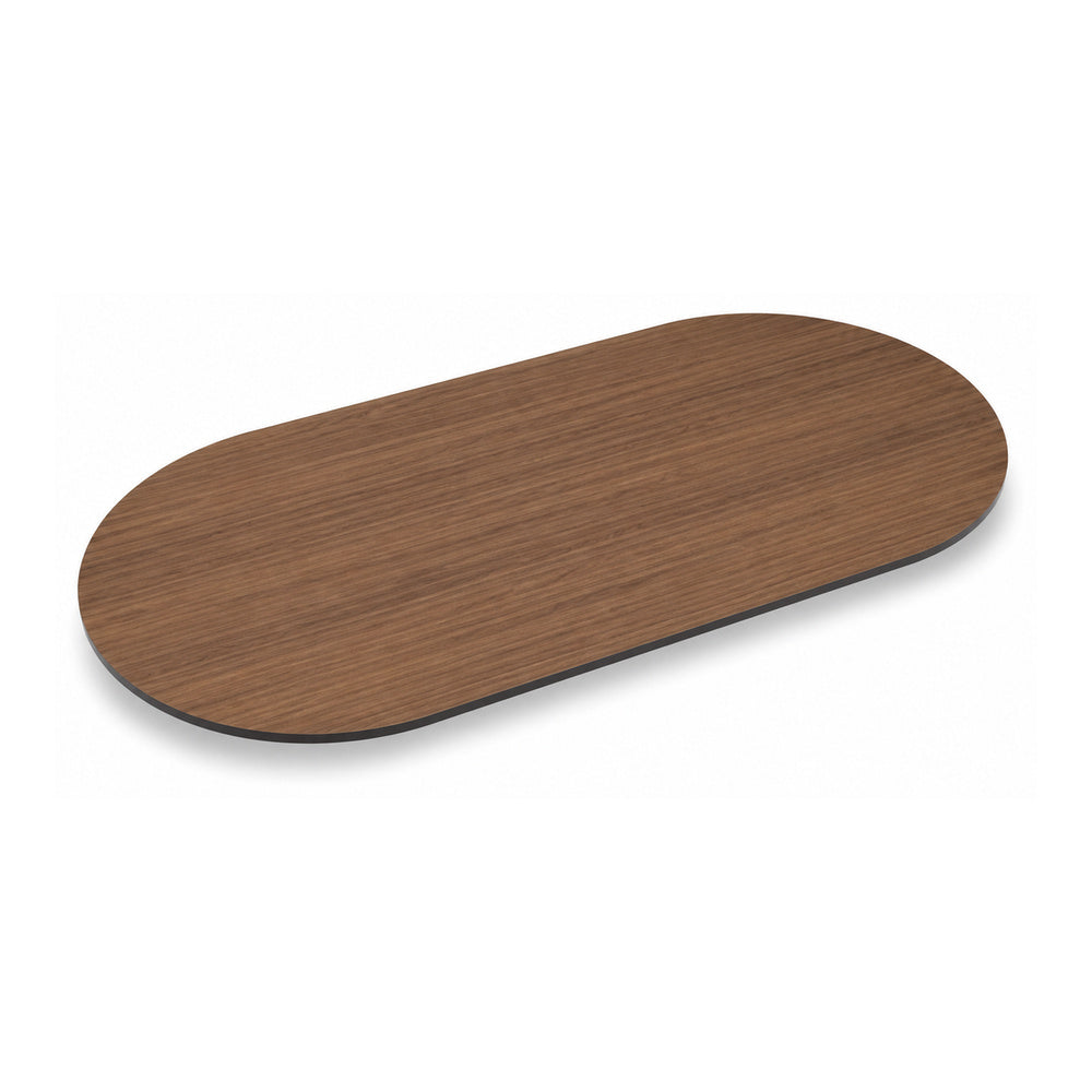 Cubierta Ovalada para Mesa de Juntas - GEBESA MESAS CONFIGURABLES - Frente 240 cm - Fondo 120 cm - Chapa de Madera - Cubierta y Base de Aglomerado