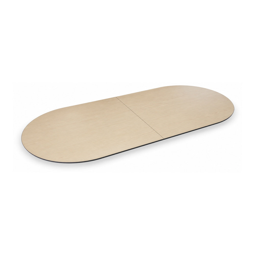 Cubierta Ovalada para Mesa de Juntas - GEBESA MESAS CONFIGURABLES - Frente 420 cm - Fondo 120 cm - Baja Presión - Cubierta y Base de Aglomerado
