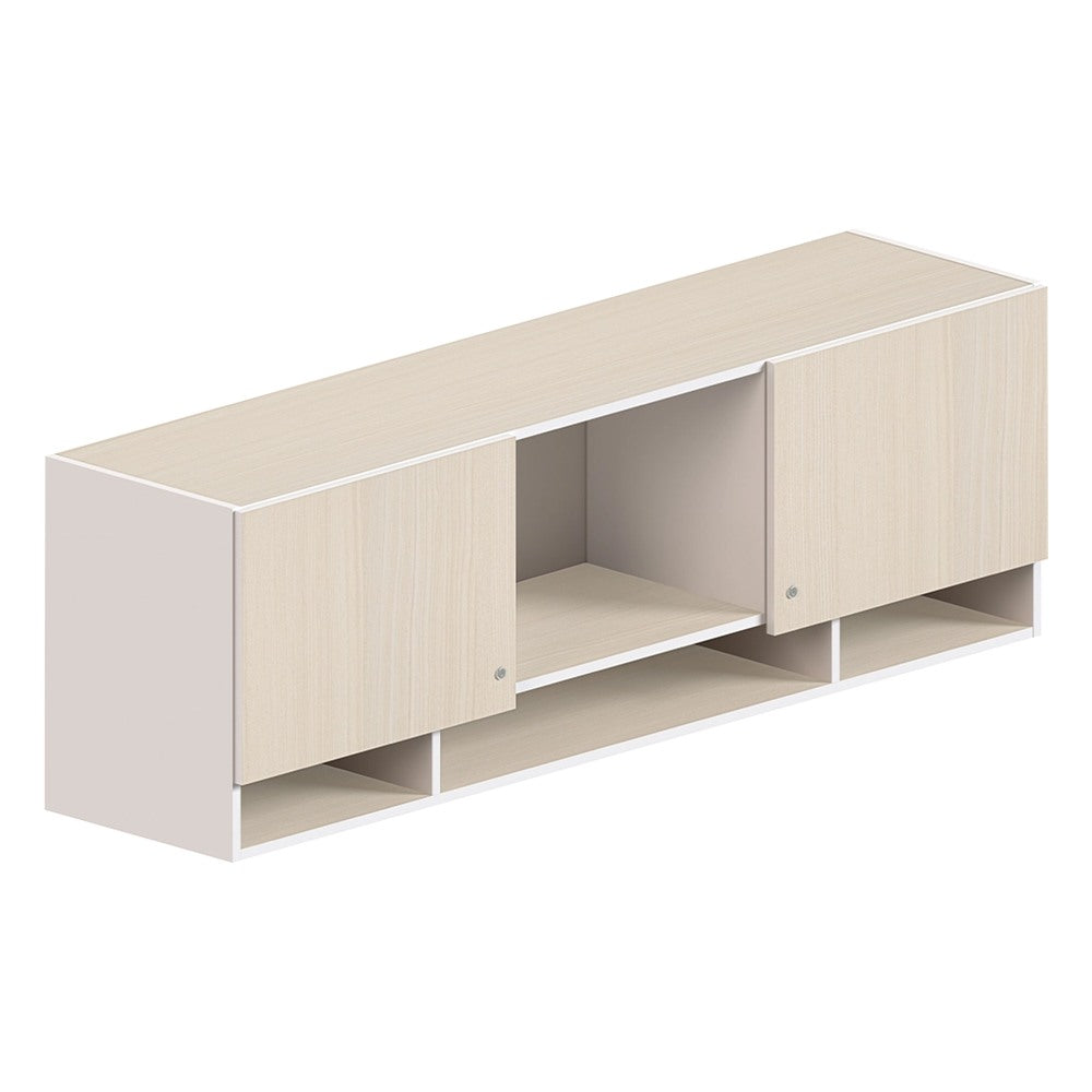 Librero Colgante para Oficina - GEBESA KENZA - Frente 163 cm - Estructura de Aglomerado