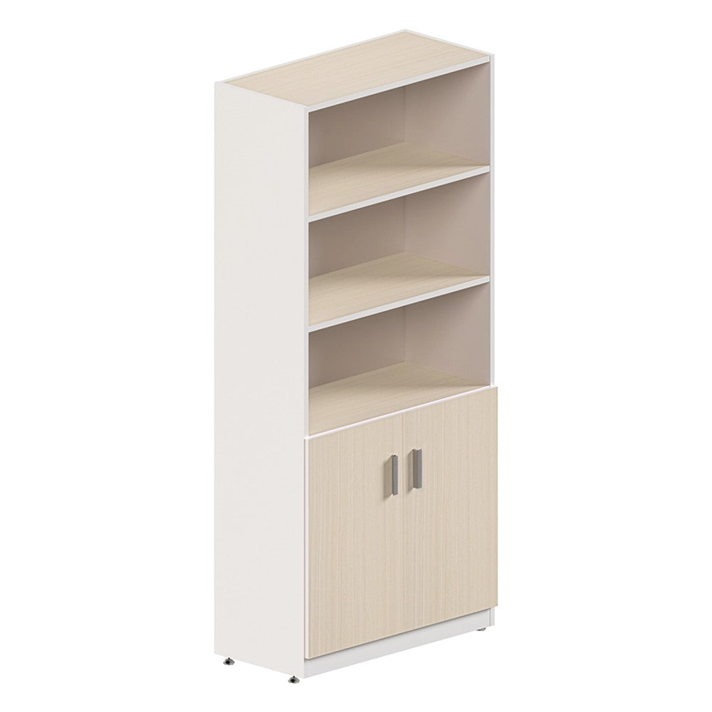 Librero Alto para Archivo - GEBESA KENZA - Frente 80 cm - Con Puertas Inferiores