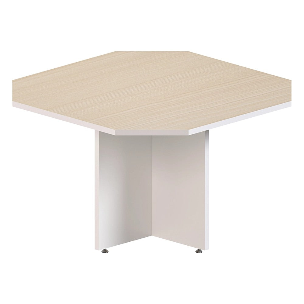 Mesa de Juntas para Sala de Juntas - GEBESA KENZA - Frente 120 cm - Fondo 120 cm - Estructura de Aglomerado