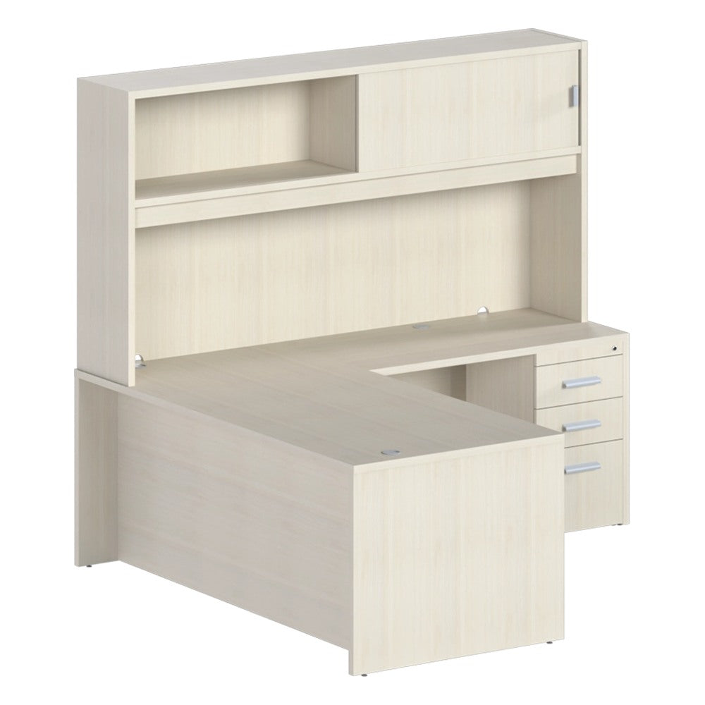 Conjunto Ejecutivo en L para Despacho - GEBESA PRIME - Frente 210 cm - Derecha