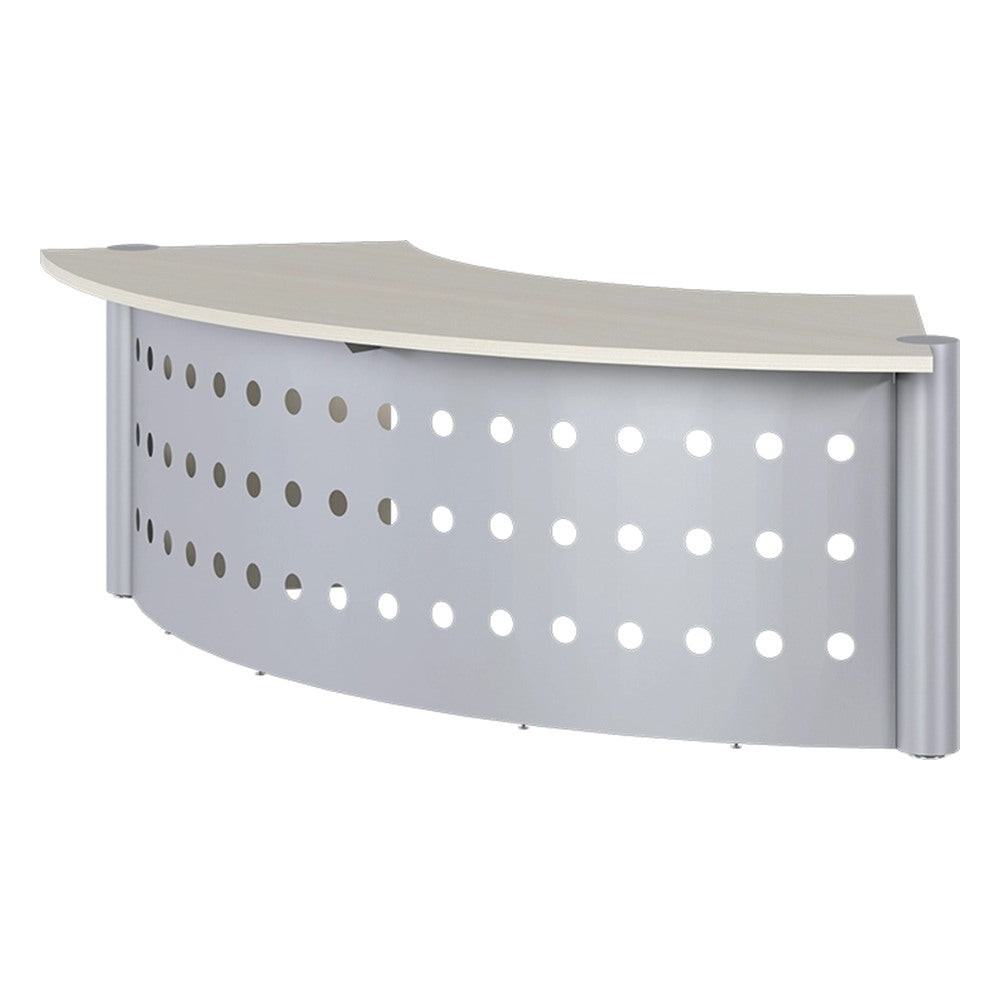 Recepción Curva para Vestíbulo - GEBESA PRIME - Frente 236 cm - Estructura de Acero