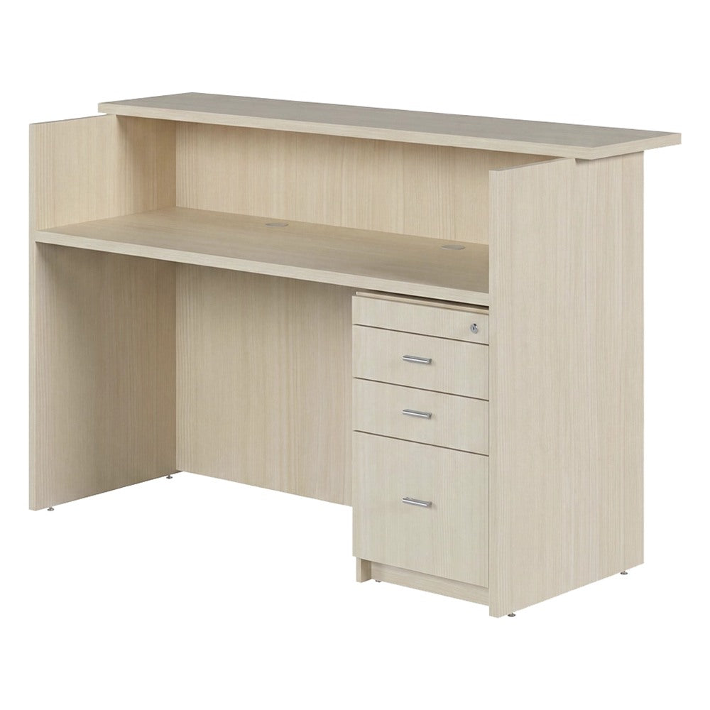 Recepción Recta para Área de Atención - GEBESA PRIME - Frente 170 cm - Estructura de Aglomerado