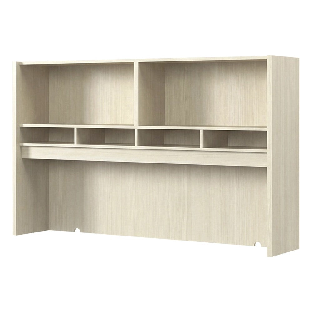 Librero sobre Credenza para Área Administrativa - GEBESA PRIME - Frente 163 cm - Abierto con Papelera
