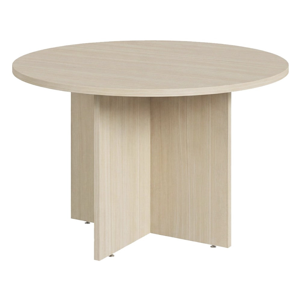 Mesa de Juntas Redonda para Sala de Juntas - GEBESA PRIME - Ø 120 cm - Estructura de Aglomerado