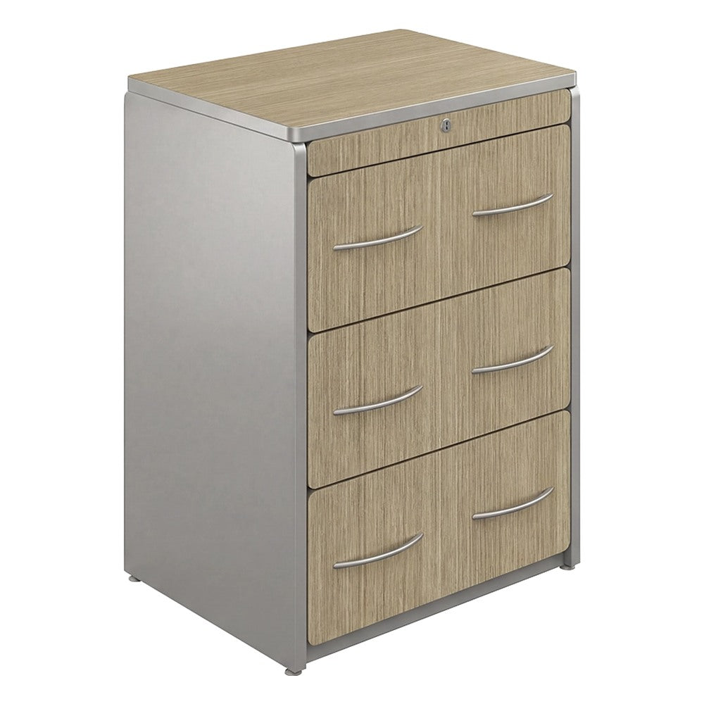 Archivero Horizontal para Despacho - GEBESA SPAZIO - Frente 77 cm - 3 Gavetas