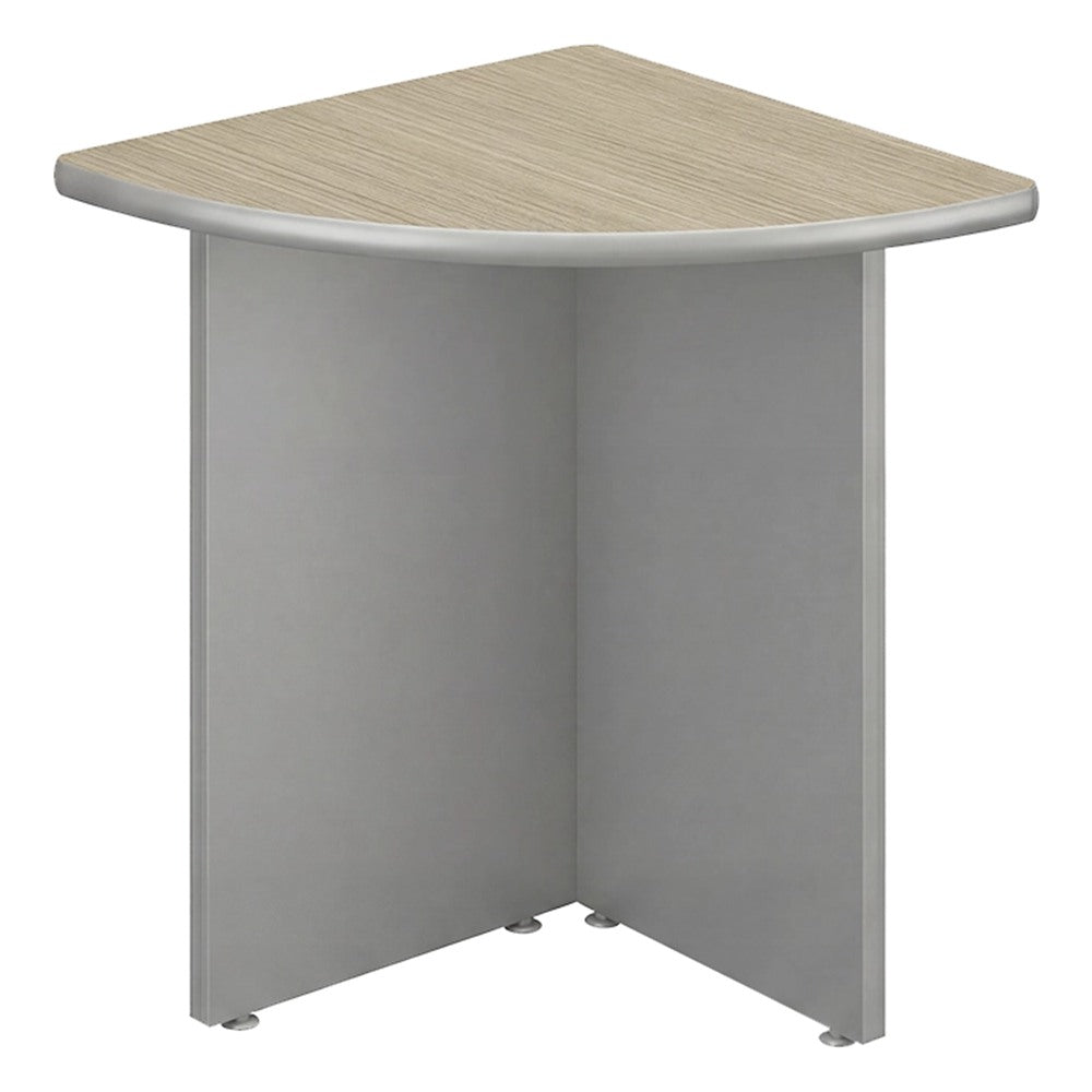 Mesa Esquinera Circular para Oficina - GEBESA SPAZIO - Frente 58.8 cm