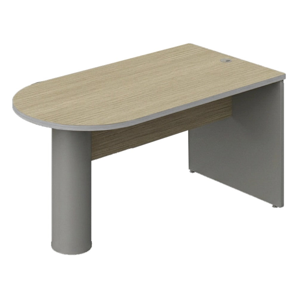 Mesa Peninsular para Oficina Ejecutiva - GEBESA SPAZIO - Frente 150.8 cm