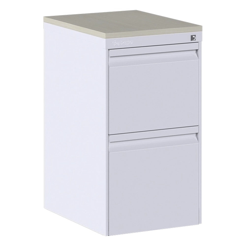Archivero Pedestal Móvil para Oficina - GEBESA URBAN - Frente 39 cm - 2 Gavetas de Archivo