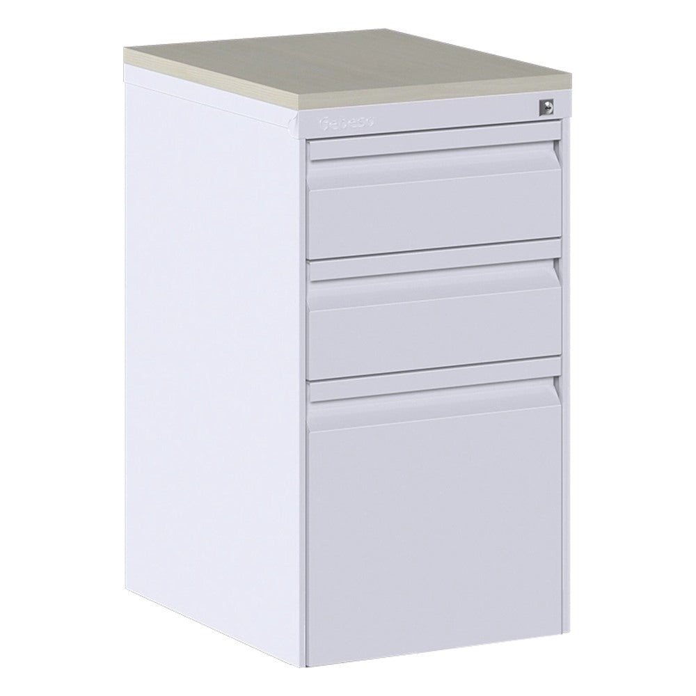 Archivero Pedestal Móvil para Escritorio - GEBESA URBAN - Frente 39 cm - 3 Gavetas