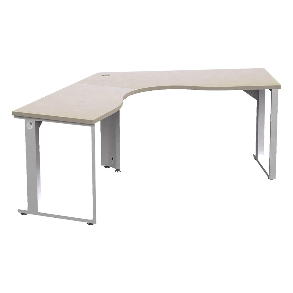 Mesa Triceta para Área Colaborativa - GEBESA URBAN - Frente 150 cm - Cuerpo Metálico
