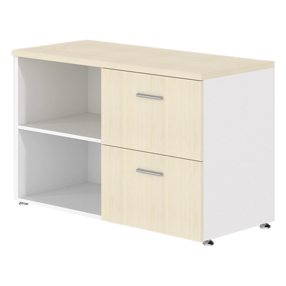 Credenza Lateral para Oficina - GEBESA URBAN - Frente 120 cm - 2 Gavetas - Derecha