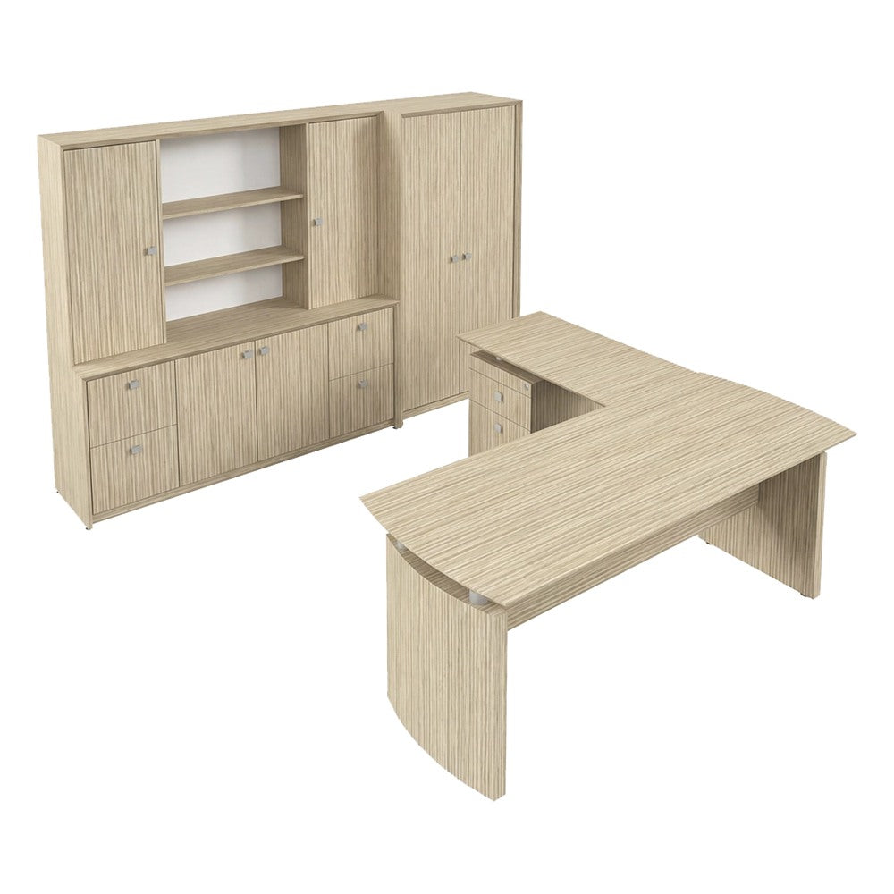 Conjunto Presidente para Alta Dirección - GEBESA CONTEMPO - Frente 270 cm - Con Puertas de Chapa