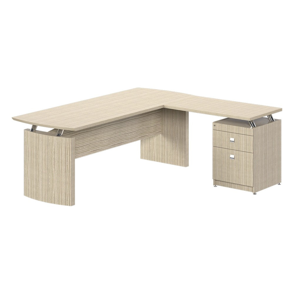 Conjunto Operativo para Área Administrativa - GEBESA CONTEMPO - Frente 200 cm - Cubierta de Chapa de Madera
