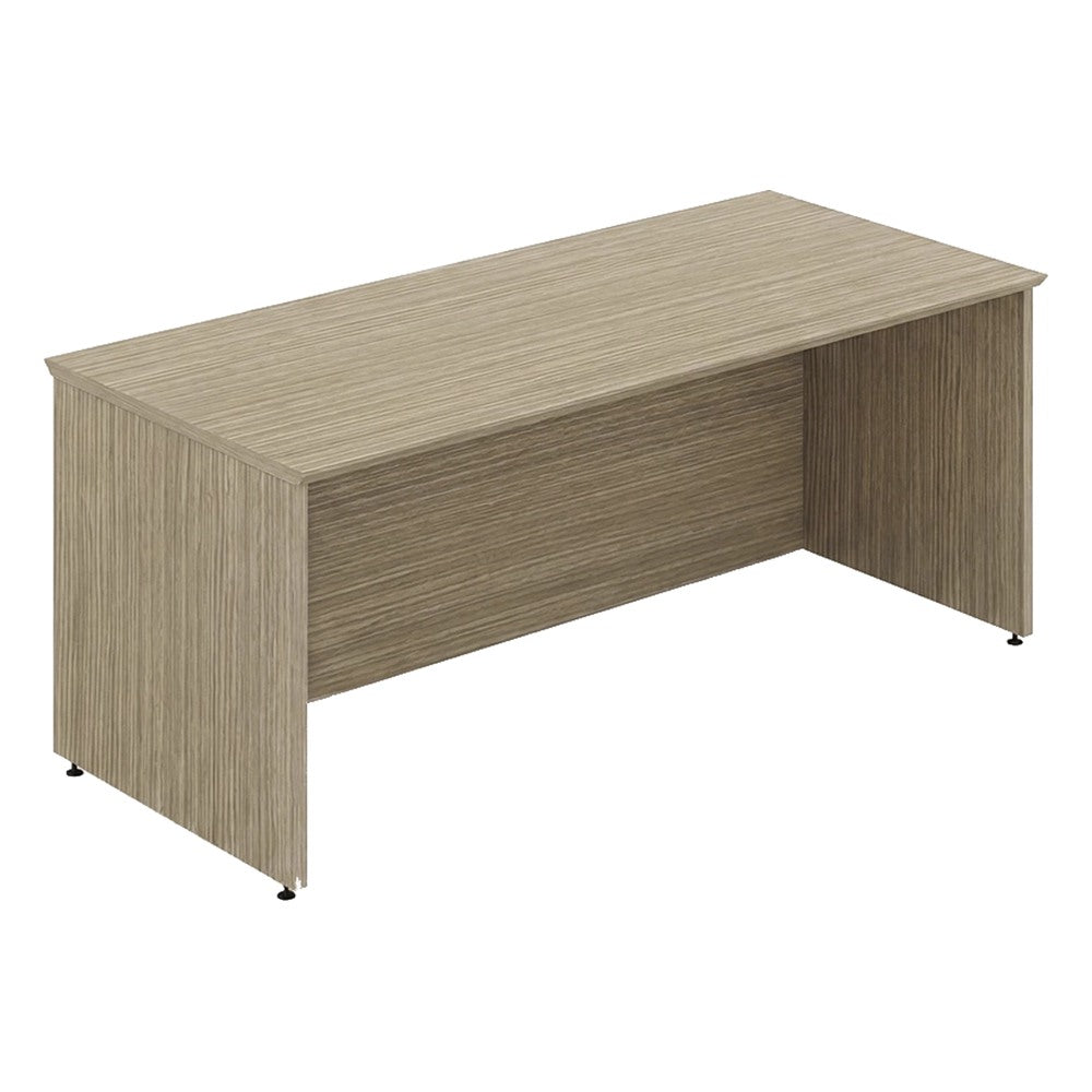 Escritorio Recto con Faldón a Piso para Despacho - GEBESA FILO - Frente 167 cm - Cubierta de MDF y Base de Aglomerado