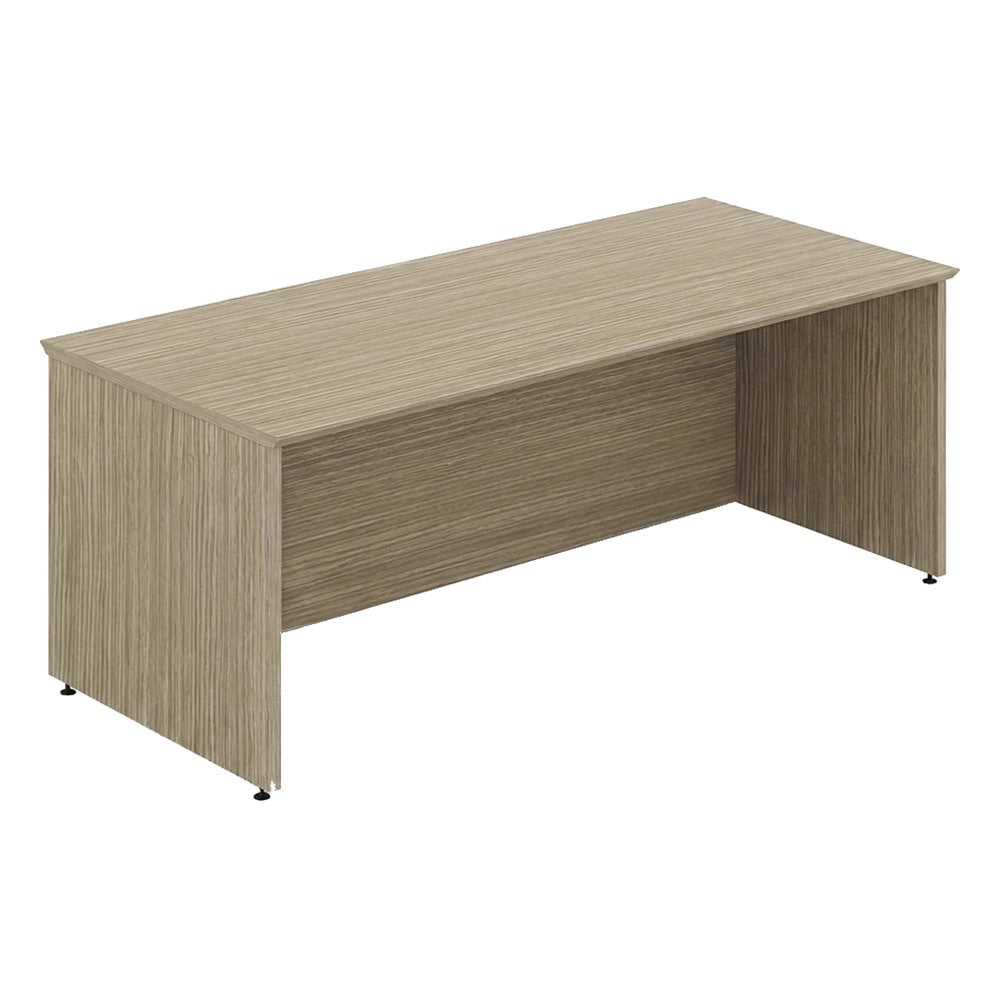 Escritorio Recto con Faldón a Piso para Oficina Privada - GEBESA FILO - Frente 182 cm - Cubierta de MDF y Base de Aglomerado