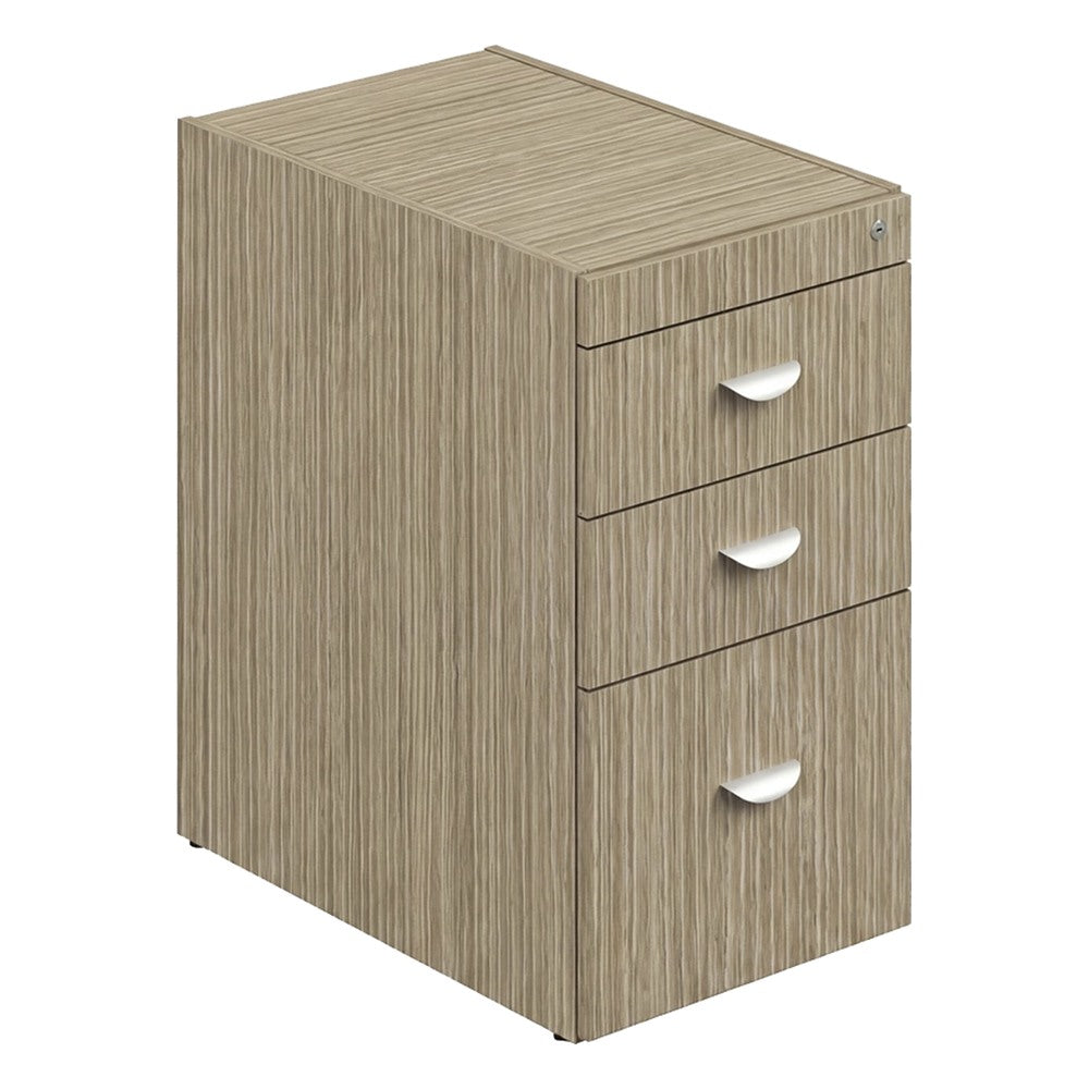 Archivero Pedestal para Oficina - GEBESA FILO - Frente 39 cm - 3 Gavetas - 62 cm - Cubierta de Aglomerado