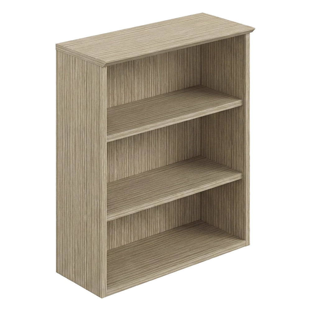 Librero Abierto sobre Credenza para Despacho - GEBESA FILO - Frente 90 cm - Cubierta de MDF y Cuerpo de Aglomerado