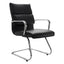 Silla de Visita para Sala de Espera - GEBESA LOFT - Negro - Asiento y Respaldo Tapizado en Tactopiel