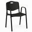 Silla de Visita para Sala de Juntas - GEBESA COMFORT - Negro - Con Brazos